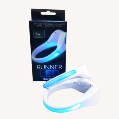 LED-reflex för hundpromenad – sko-lampa med blinkande ljus (2-pack)