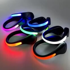 LED-reflexlampor för skor i olika färger – perfekta för hundpromenader i mörker