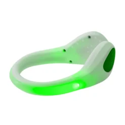 Vit LED-reflexlampa för sko med grönt ljus – synlig och säker i mörker